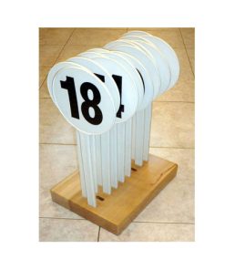 Porta palette a 18 posti. Costruito il legno.